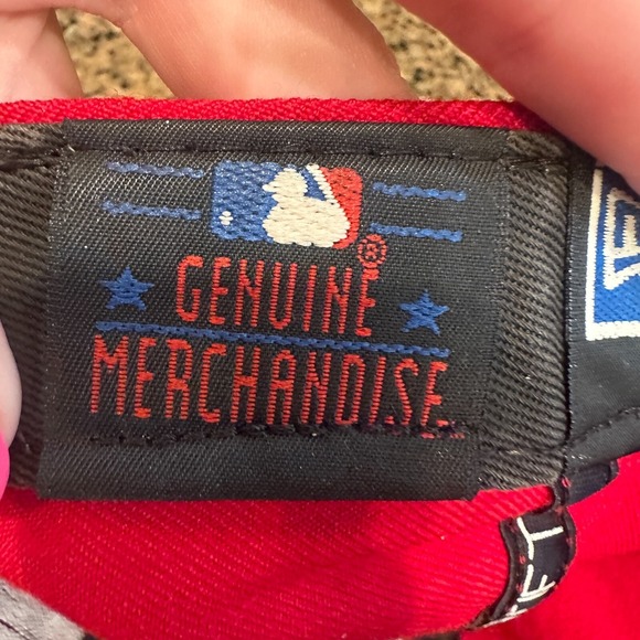 Vtg New York Yankees‎ New Era 59FIFTY Cap Hat 7 3/8 Red Wool Made in USA - Picture 8 of 11